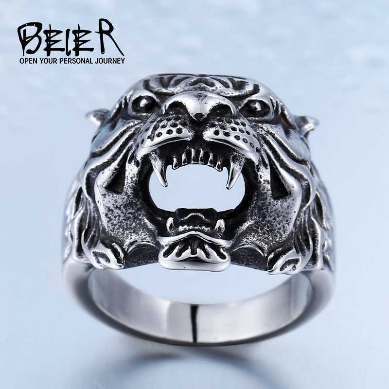 Wholesale Stainless Steel Vintage Men' s Ring